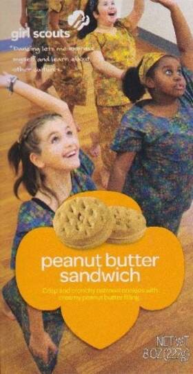Fba.....chris350 Girl Scout Cookies Scouts Peanut Butter Sandwich