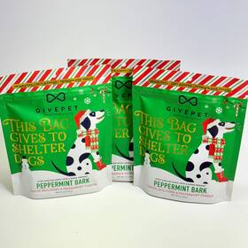 Givepet 756519188950 3 Pack Peppermint Bark Premium Dog Treats Soft And Chewy 6 Oz Bb 08/27