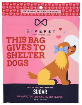 Givepet 756519189018 Sugar Dog Treats 6 Oz - Training Ounce Pack Of 1 Pink