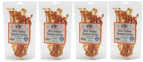 Gogo 879349009001 3oz Turkey Tendon Strips Dog Chew Treats Sources And Made In The Usa 4 Pack
