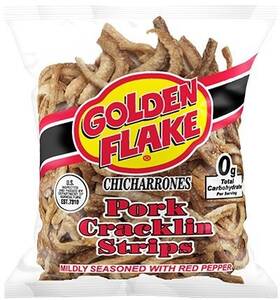 Golden Flake 072080043109 Pork Cracklins With Red Pepper Seasoning 3.25 1 Count Pack Of 12