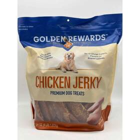 23335 Golden Rewards Chicken Flavor Premium Dry Jerky Treats For All Dogs 64 Oz New