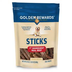Golden Rewards 388300614111 Dry Beef Stick Dog Treats 24 Oz Bag