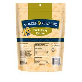 Golden Rewards 681131125949 Duck Jerky Dog Treat 16 Oz 1 Pound Pack Of