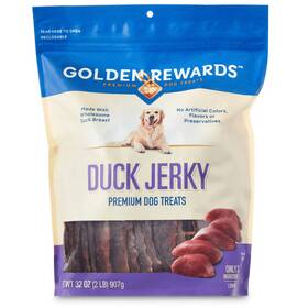 Golden Rewards 681131429337 Duck Jerky Premium Treats For Dogs 32 Oz Bag Free Shipping