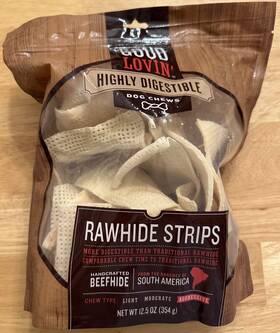 Good Lovin 800443415689 Lovinft Highly Digestible Rawhide Strips 12.5oz