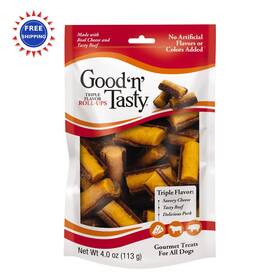 P-74532-1 Goodnfun Good N Fun 4 Oz Triple Flavor Roll Ups Tasty Cheese Beef Pork