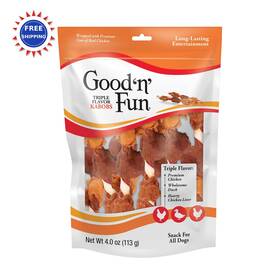 P-83335kh-11 Goodnfun Chews Yak Cheese Himalayan Premium 4 Ounce Pack Of 1 Dog Triple Rawhide