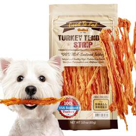 Gootoe 713077065389 Turkey Tendon Dog Treats Inch 100% Usa-sourced Natural Snack Premium Training