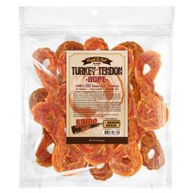Gootoe 713077067642 Turkey Tendon Dog Treats 1 Lb Pack Of Rope M 100% Usa Sourced