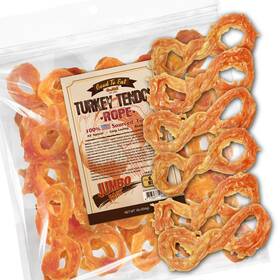 Gootoe 713077068915 Turkey Tendon Dog Treats Rope S 1 Lb Usa-sourced Natural