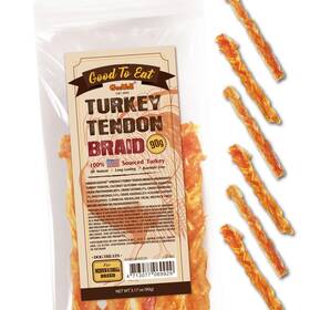 Gootoe 713077069929 Turkey Tendon Dog Treats 100% Usa-sourced Natural Snack Premium Training