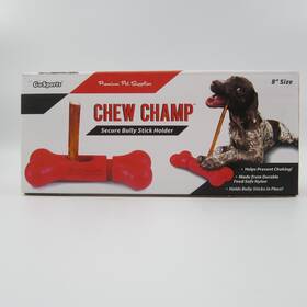 Holder-8 Gosports New Chew Champ 8 Inch Secure Bully Stick Treat Holder For Large Dogs