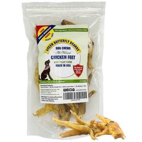 Green Butterfly Brands 860002669137 Dog Chews Chicken Feet For Dogs Sourced And Made In Usa. Single Ingredient