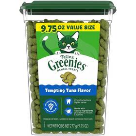 10205276 Greenies Adult Cat Dental Chews Natural Treats For Bad Breath And Tartar