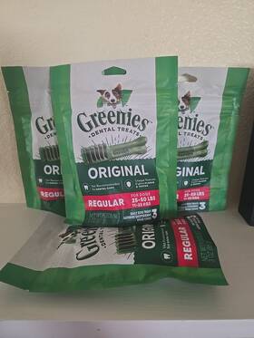 10210354 Greenies Dental Dog Puppy Treats Natural Bone Chews Healthy Teeth Lot