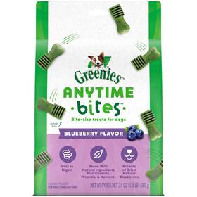 10245879 Greenies Anytime Bites Blueberry Flavor Chewy Dog Treats 1.5 Pound Pack