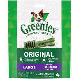 Greenies 445009794759 Original Large Dental Treats 4 Count Sample Pack