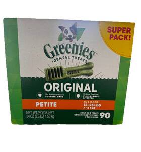 50545631 Greenies Dental Treats Original Petite 90 Count For Adult Dogs 15-25 Lbs