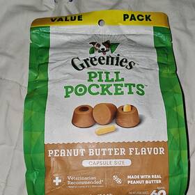 5084023 Greenies Pill Pockets Peanut Butter Capsule Size Concealers Adult Dog