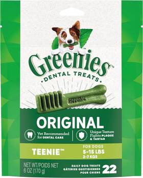 Greenies 642863102912 Original Teenie Natural Dental Care Dog Treats 6 Oz. Pack 22