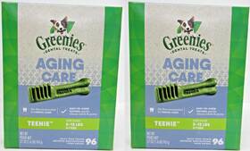 Greenies 642863108808 2x Aging Care Teenie Dental Dog Treats 96 Count