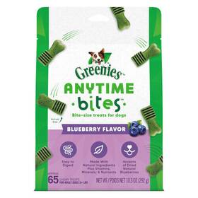 Greenies 642863114434 Anytime Bites Blueberry 10.34 Oz By