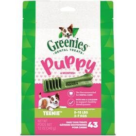 Greenies 642863117640 Puppy Teenie Size Natural Dental Dog Treats 12 Oz. Pack 43