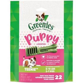 Greenies 642863117923 Puppy Teenie Size Natural Dental Dog Treats 6 Oz. Pack 22