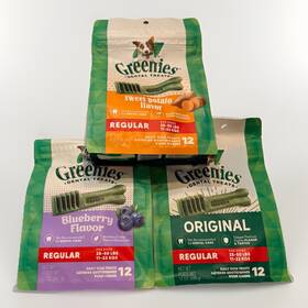 Greenies 642863119590 Dental Dog Treats Sweet Potato Blueberry Original Variety 36 Chews