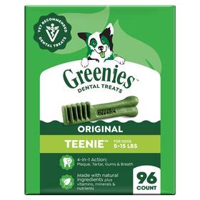 68ef89d64f3ce94af374f94c Greenies Veterinarian Recommended Adult Natural Dental Dog Treats Teenie Size