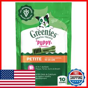 B0cq2zyfzs Greenies Dental Puppy Treats Petite Vet-rec Plaque/tartar Fresh Breath