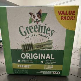 Mo-ffd-0014 Greenies Original Teenie Dental Treats Value Pack 130 Ct Adult Dogs 5-15 Lbs