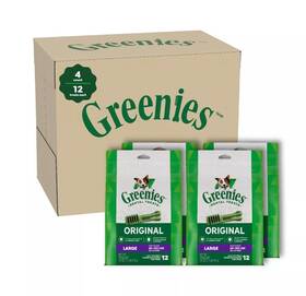 Wyb10 Greenies Original Large Dog Dental Treats 48 Count 72 Oz Fresh Breath Chews