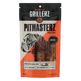 Grillerz 015958993663 Pitmasterz Ribs 3 Count All Natural Dog Treats Pack Of 1
