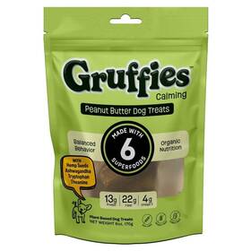 20780 Gruffies Calming Dog Treats Peanut Butter 6 Oz