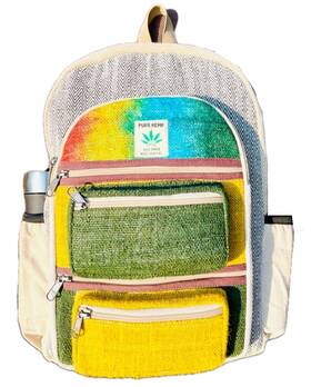 17-bgp Gurkha Handmade Unique Design Himalayan Hemp Backpack 17 In Large Hi