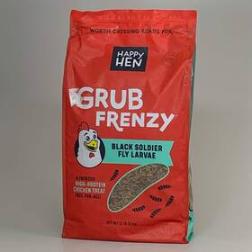 Happy Hen 810029430616 100% Natural Grub Frenzy Black Soldier Fly Larvae High Protein 11 Lbs
