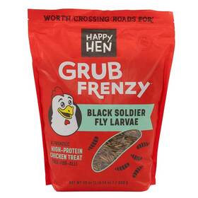 Happy Hen Treats 855297003827 Grub Frenzy 30 Oz By Black Soldier Fly Larvae