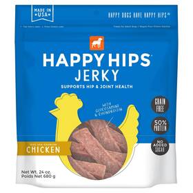 Happy Hips 693804292537 Jerky Dogs Treats Chicken 24 Oz. Pouch