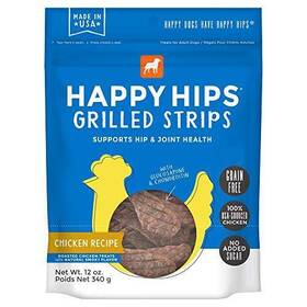 Happy Hips 693804292575 Grilled Dog Treats Chicken 12 Oz. Pouch