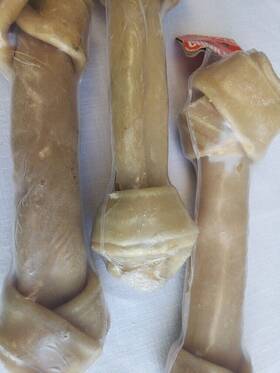 541112 Hartz Lot Of 3 10 Inch Dog Bone Chews Rawhide Chew Large Dogs Original Packaging