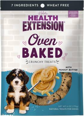 Health Extension 784672108812 Oven-baked Dog Treats Peanut 6 Ounce Pack Of 1 Brown