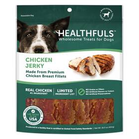 Healthfuls 076158082021 Chicken Jerky Dog Treats 16oz