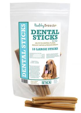 Healthy Breeds 192959020557 Bloodhound Dental Sticks Large 10 Count
