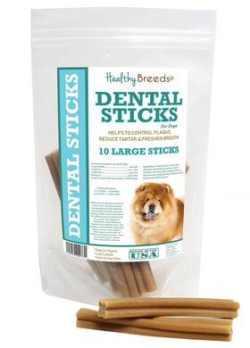 Healthy Breeds 192959020731 Chow Dental Sticks Large 10 Count