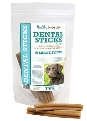 Healthy Breeds 192959021110 Labrador Retriever Dental Sticks Large 10 Count