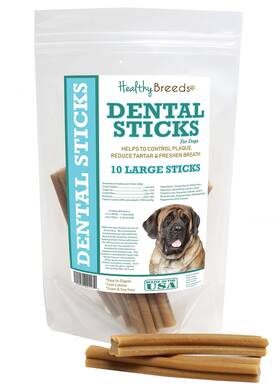 Healthy Breeds 192959021172 Mastiff Dental Sticks Large 10 Count