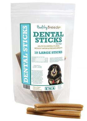 Healthy Breeds 192959021530 Tibetan Mastiff Dental Sticks Large 10 Count