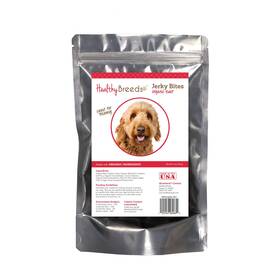 Healthy Breeds 192959080889 Goldendoodle Jerky Bites Beef Recipe Dog Treats 5 Oz